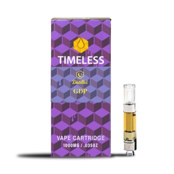 A photograph of Timeless Cartridge (Rest) 1g Grand Daddy Purp