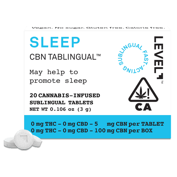 A photograph of Level Tablingual Sleep CBN