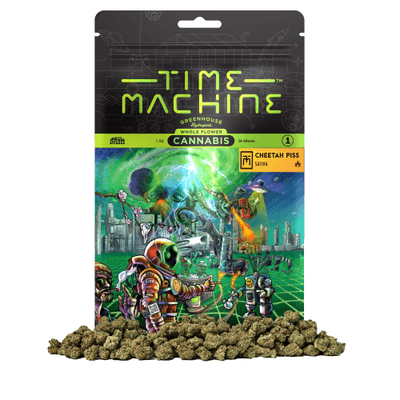 Time Machine 28g Sativa Cheetah Piss 4ct