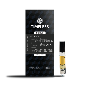 A photograph of Timeless Cartridge (Noir) 1g Chiesel