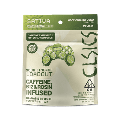 CLSICS Live Rosin Gummies Sativa Sour Limeade Loadout 2-Piece