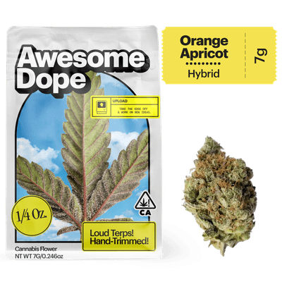 Awesome Dope Flower 7g Sativa Hybrid Orange Apricot