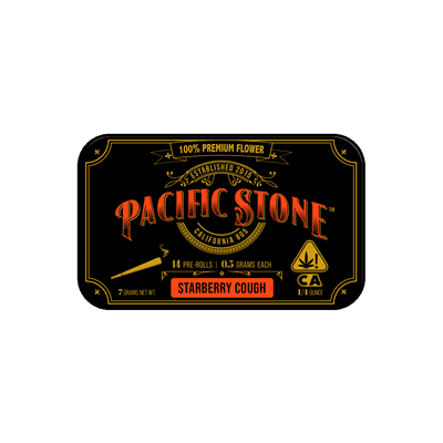 Pacific Stone Preroll 0.5g Sativa Starberry Cough 14-Pack 7.0g