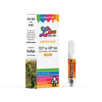 A photograph of Chemistry Live Terp Cartridge 1g Sativa Lemon Mac