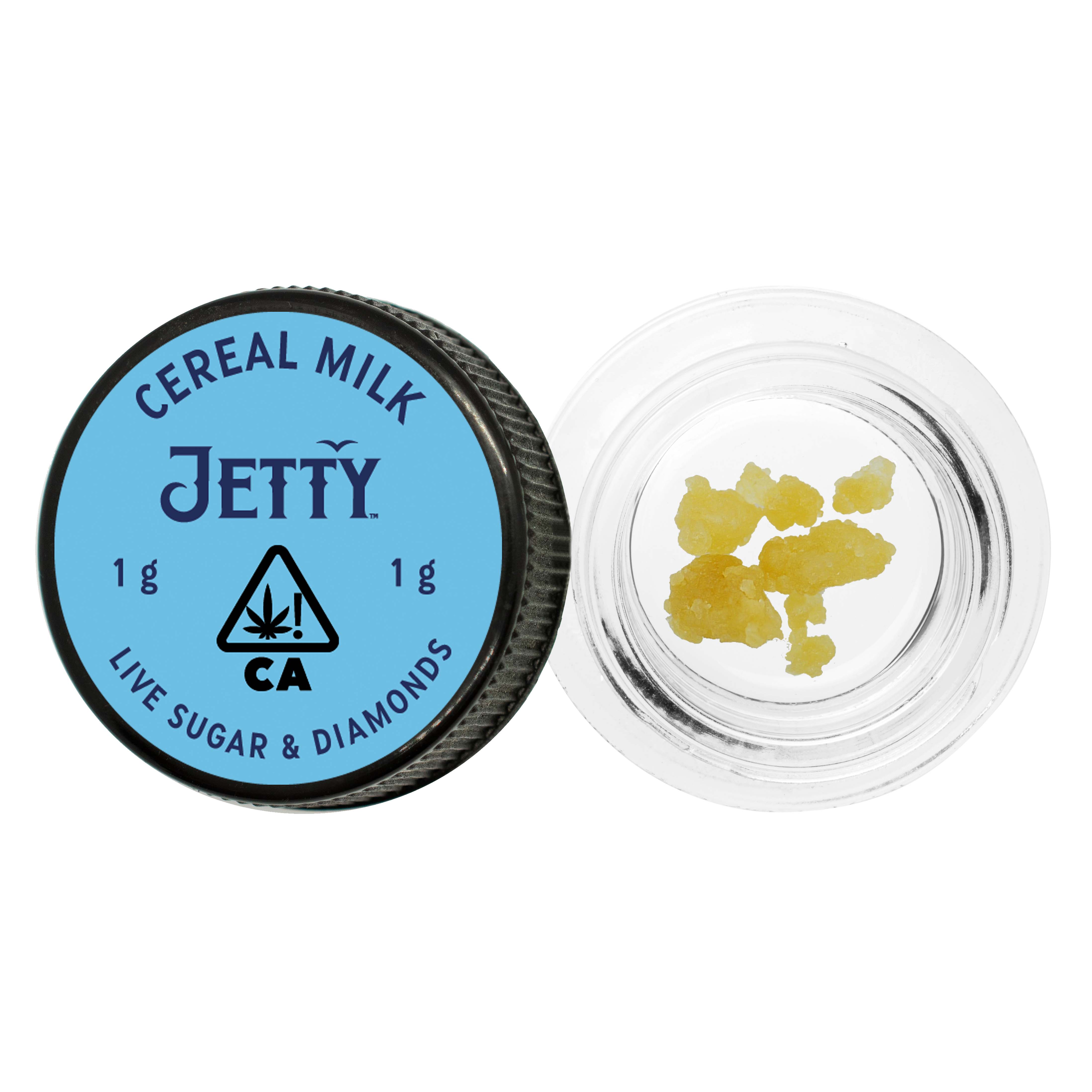 A photograph of Jetty Live Sugar and Diamonds 1g Cereal Milk