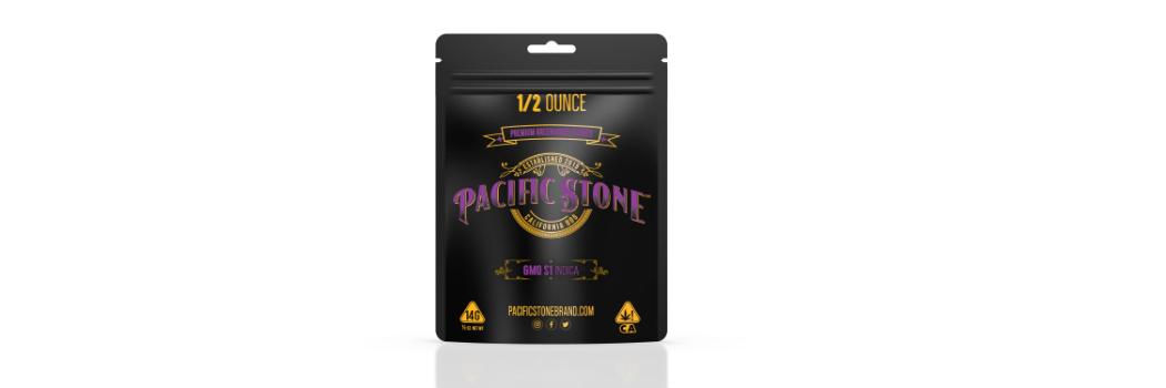 A photograph of Pacific Stone Flower 14.0g Pouch Indica GMO (8ct)