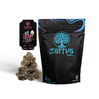 Sattva Cannabis Flower 4g Indica Ice Cream Cake
