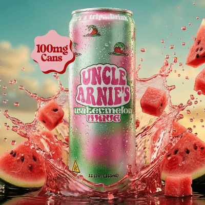 Uncle Arnie's Beverage 12oz Watermelon Wave 100mg 12pk