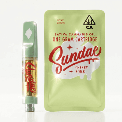 Sundae Vape Cartridge 1g Sativa Cherry Bomb