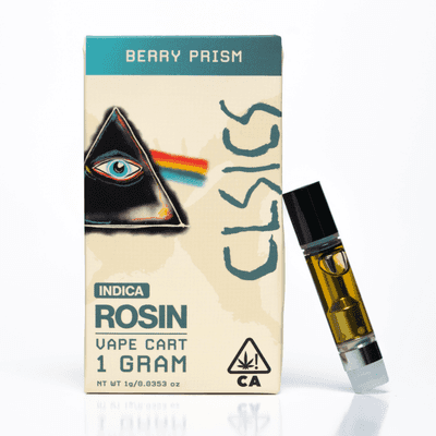CLSICS Live Rosin Cartridge 1g Indica Berry Prism