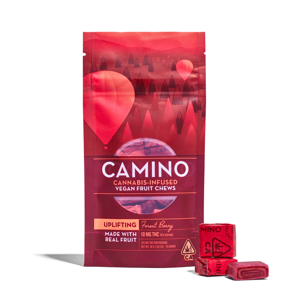 A photograph of Camino Chews Forest Berry