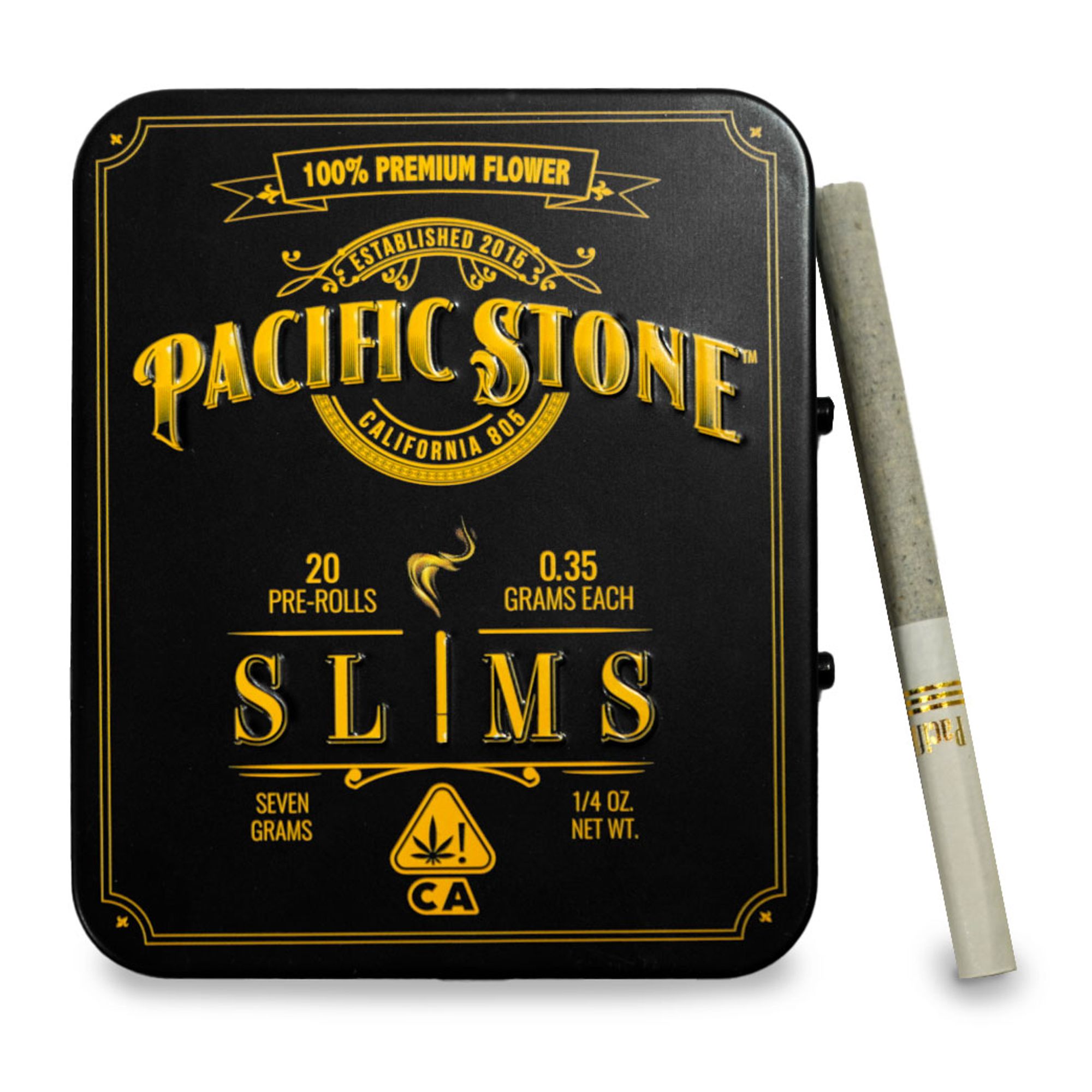 A photograph of Pacific Stone Slims 0.35g Sativa Blend 20-Pack 7.0g