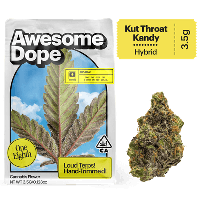 Awesome Dope Flower 3.5g Hybrid Kut Throat Kandy