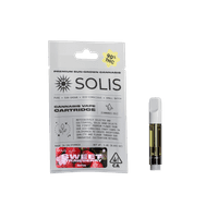 A photograph of Solis Cartridge 1g Sativa Sweet Strawberry