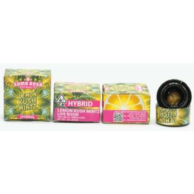 Soma Rosa Live Rosin 1g Hybrid Lemon Royale