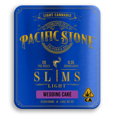 Pacific Stone Slims Light 0.35g Indica Wedding Cake 20-Pack 7.0g