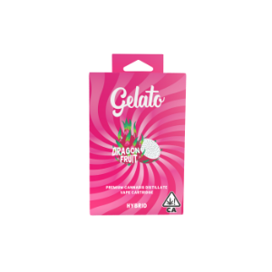 A photograph of Gelato Flavors Cartridge 1g Hybrid Dragon Fruit