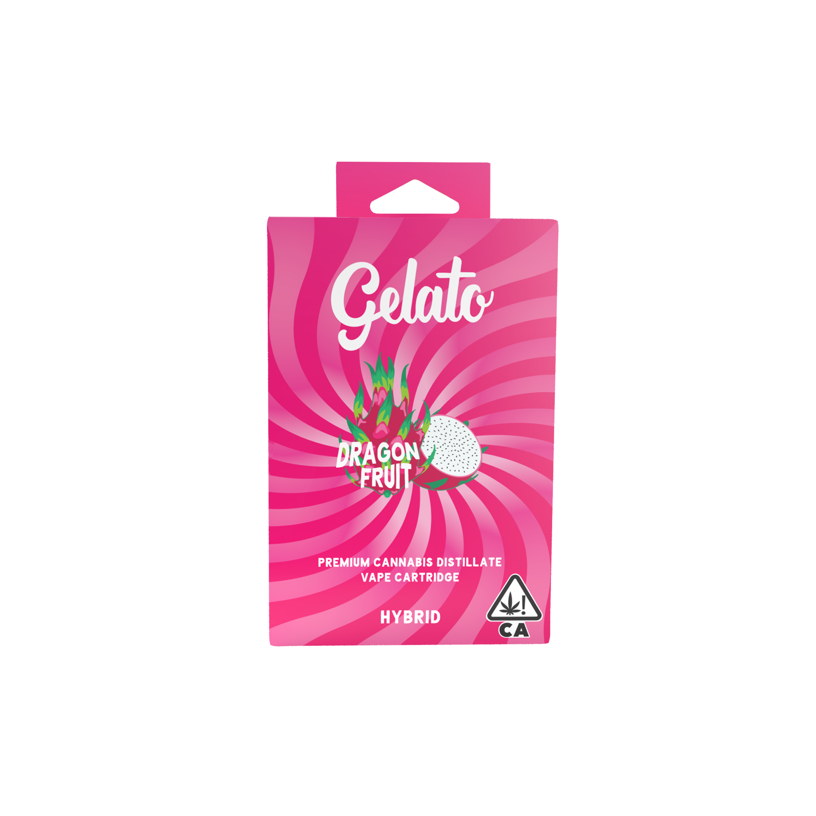 A photograph of Gelato Flavors Cartridge 1g Hybrid Dragon Fruit