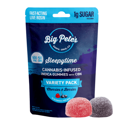 Big Pete's Gummies Sleepytime Fast-Acting Indica Cherries & Berries 2:1 10pk
