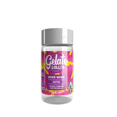 Gelato Lolli's 5pk Infused Mini Preroll .6g Sativa Mowie Wowie