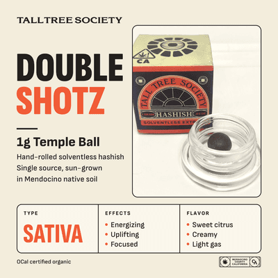 Tall Tree Society Temple Ball 1g Double Shotz
