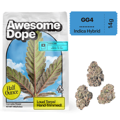 Awesome Dope Smalls Flower 14g Indica Hybrid GG4