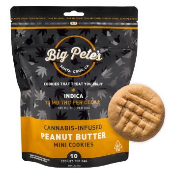 A photograph of Big Pete's Peanut Butter 10pk Indica 100mg