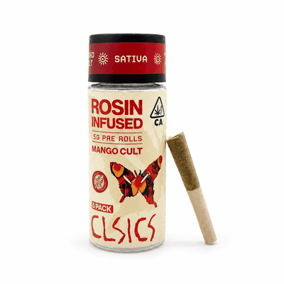 CLSICS Rosin Preroll 5pk .5g Sativa Mango Cult