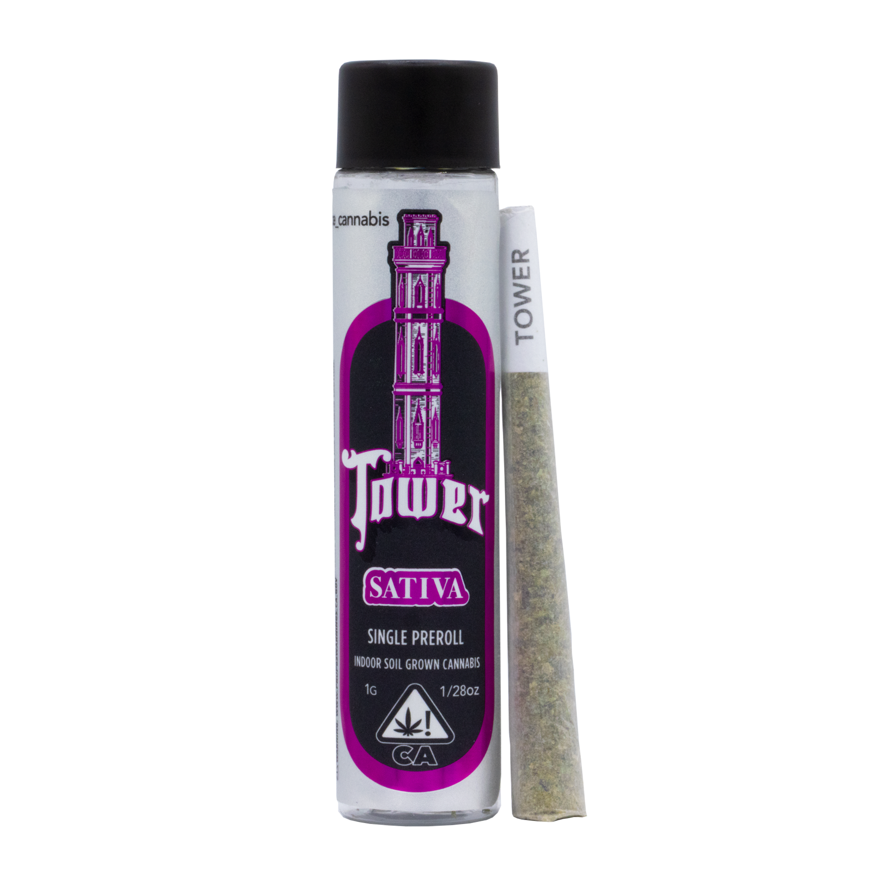 A photograph of Source Cannabis Preroll Tower 1g Sativa Classic Jack 1pk