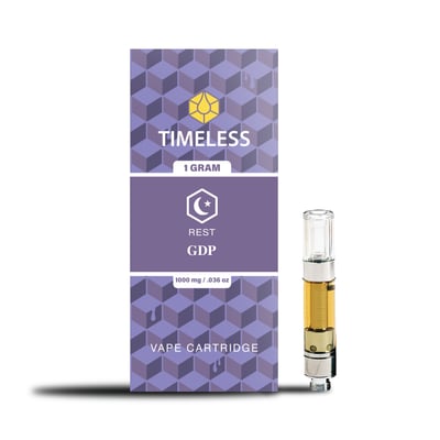 Timeless Cartridge Rest 1g Indica Grand Daddy Purp