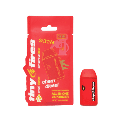 Tiny Fires AIO 1g Cart Sativa Chem Diesel