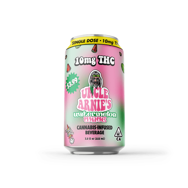 A photograph of Uncle Arnie's Beverage 7.5oz Watermelon Wave 10mg