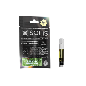 A photograph of Solis Diamond Enhanced Cartridge 1g Sativa Jack Herer