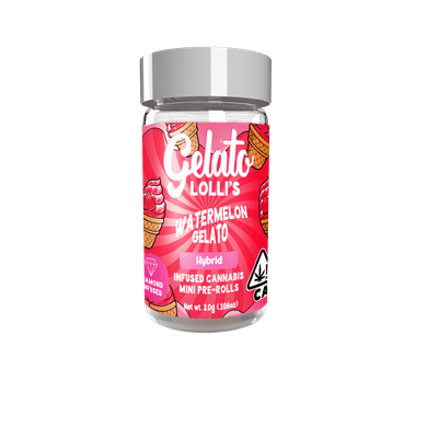 Gelato Lolli's 5pk Infused Mini Preroll .6g Hybrid Watermelon Gelato