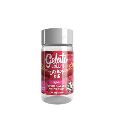 Gelato Lolli's 5pk Infused Mini Preroll .6g Hybrid Cherry Pie