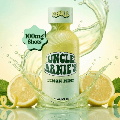 Uncle Arnie's Beverage 2oz Lemon Mint 4:1 THC/CBD 100mg 12pk