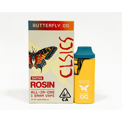 CLSICS Live Rosin All-In-One Cartridge 1g Sativa Butterfly OG