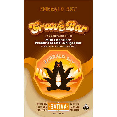 Emerald Sky GrooveBar 10ct 100mg Sativa 10ct