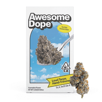Awesome Dope Indoor Flower 3.5g Indica Hybrid Glitter Bomb