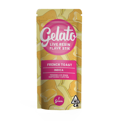 Gelato Live Resin All-In-One 1g Indica French Toast 10pk
