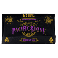 A photograph of Pacific Stone Roll Your Own Sugar Shake 14.0g Pouch Indica Wedding Cake