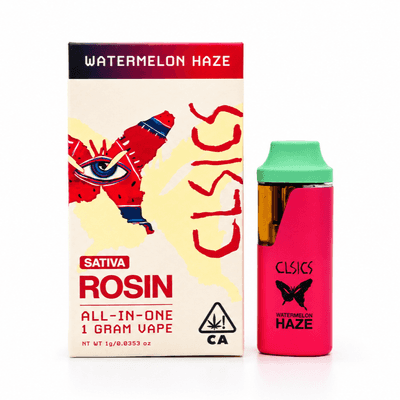 CLSICS Live Rosin All-In-One Cartridge 1g Sativa Watermelon Haze