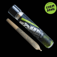 A photograph of Zombi Diamond Infused Preroll 1g Sativa Chem Dawg