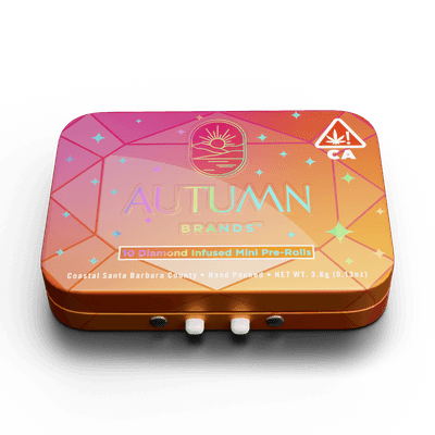 Autumn Brands Diamond Infused Mini Preroll 10pk Hybrid Frozen in Carbonite