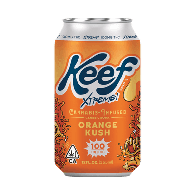 Keef 100mg Orange Kush Xtreme Classic Soda 12oz RETAIL ID ALLOCATED