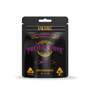 A photograph of Pacific Stone Flower 3.5g Pouch Indica GMO