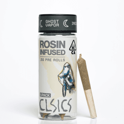 CLSICS Rosin Preroll 5pk .5g Indica Ghost Vapor