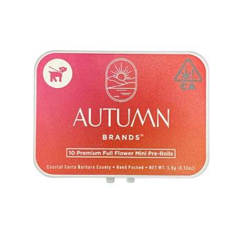 A photograph of Autumn Brands Mini Preroll 10pk GMOG