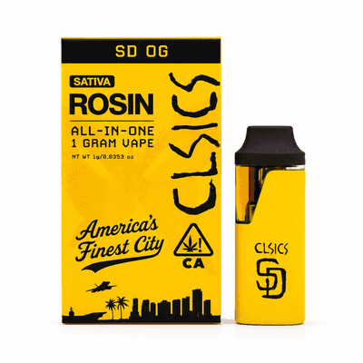 CLSICS Live Rosin All-In-One Cartridge 1g Sativa SD OG