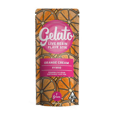 Gelato Live Resin All-In-One 1g Hybrid Orange Cream 10pk